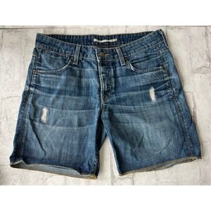 Vince Vagabond Denim Shorts Distressed Size 26